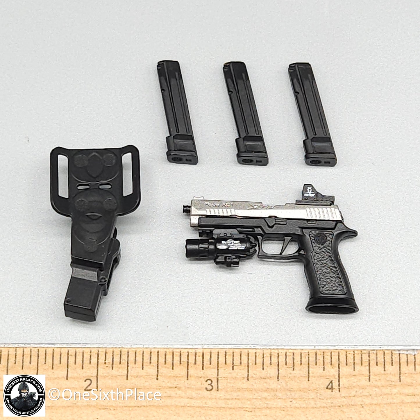 1:6 scale Easy & Simple Paramilitary Forces Operator Sig P320X5 Pistol 12" Figures