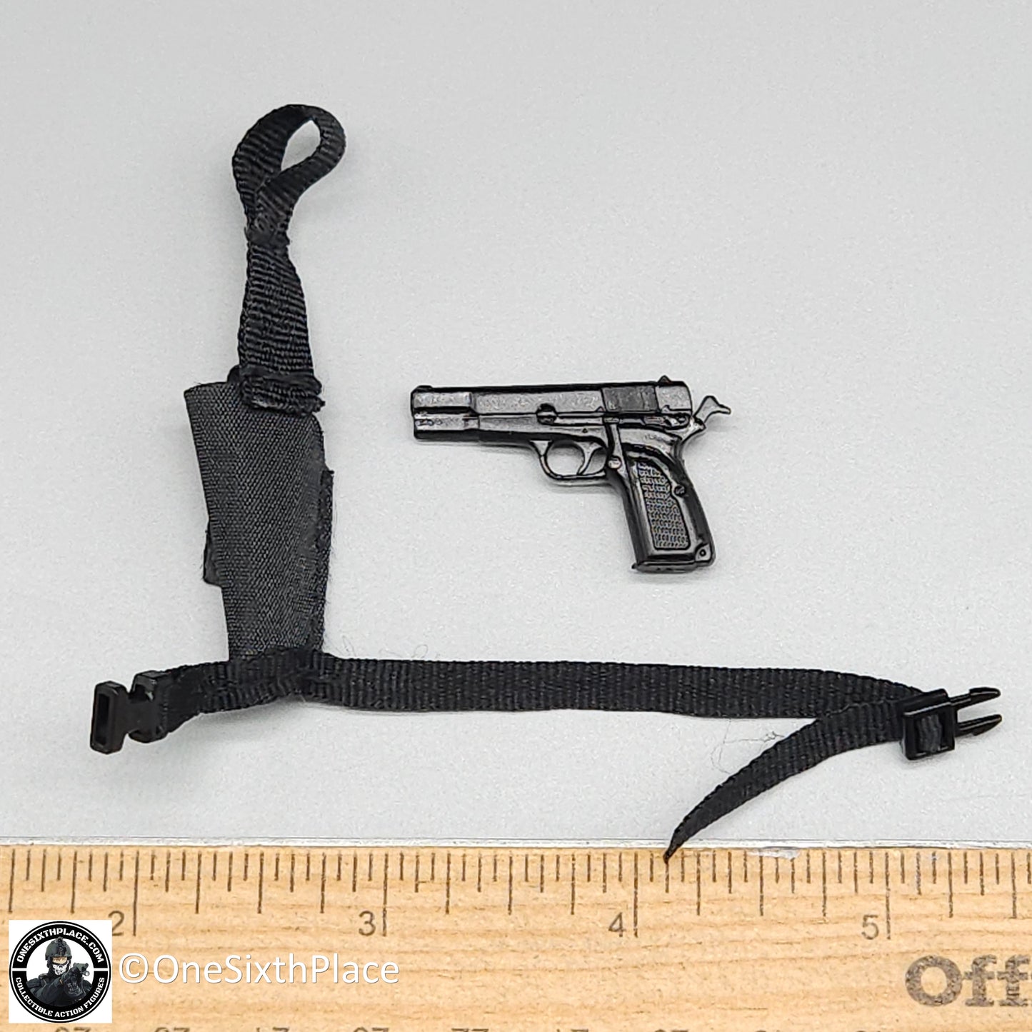 1:6 Dragon HK Police SDU Michael Browning Pistol w/ Holster for 12" Figures