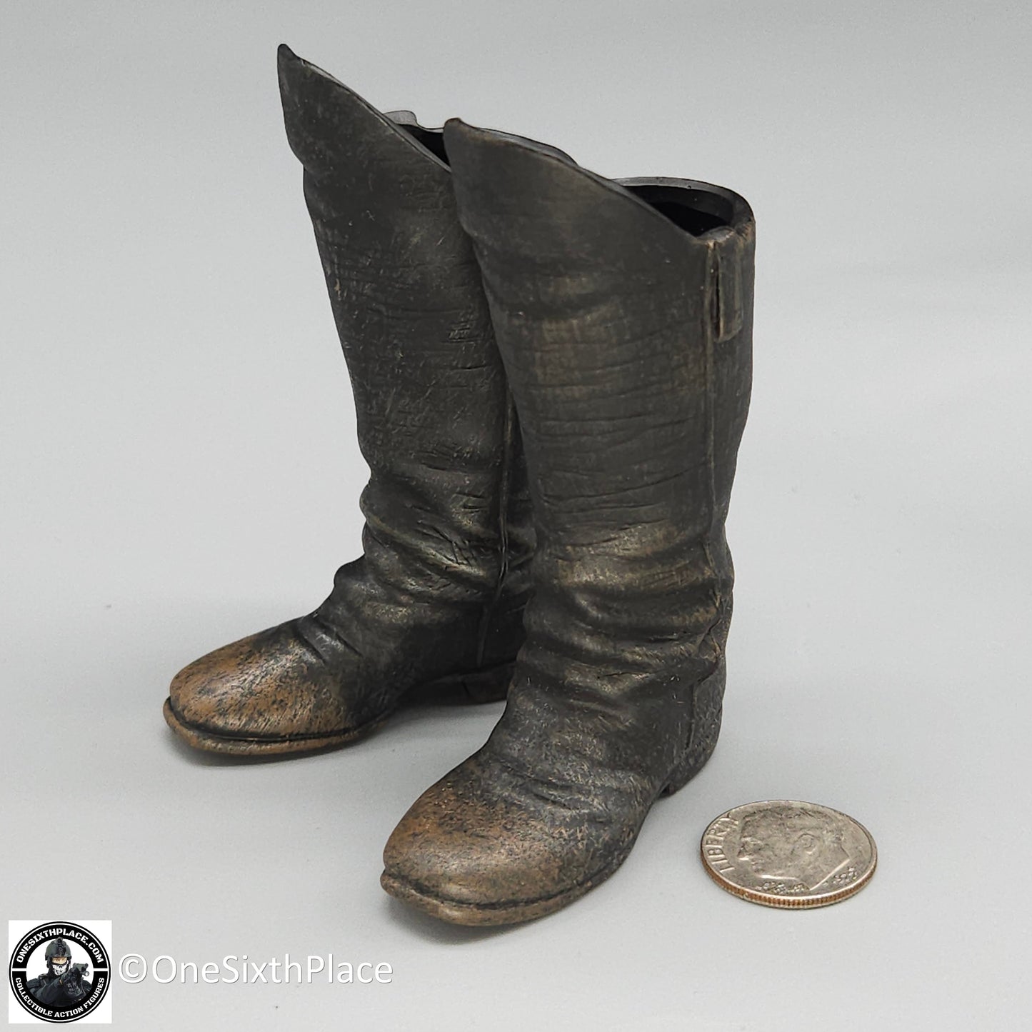 1:6 scale Sideshow Civil War Confederate Infantry Officer Boots for 12" Figures