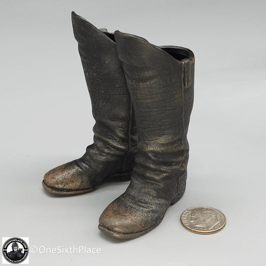 1:6 scale Sideshow Civil War Confederate Infantry Officer Boots for 12" Figures