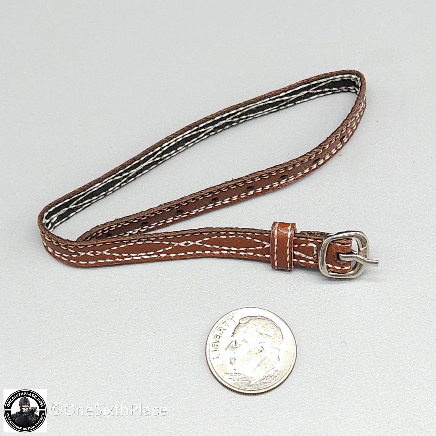 1:6 scale Easy & Simple Paramilitary Forces Operator Brown Leather Belt for 12" Figures