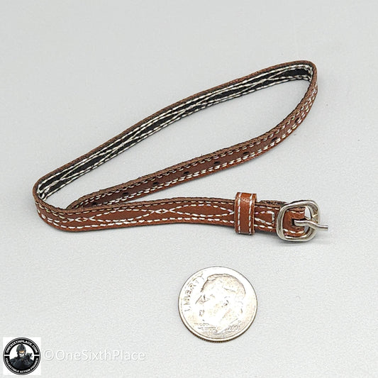 1:6 scale Easy & Simple Paramilitary Forces Operator Brown Leather Belt for 12" Figures