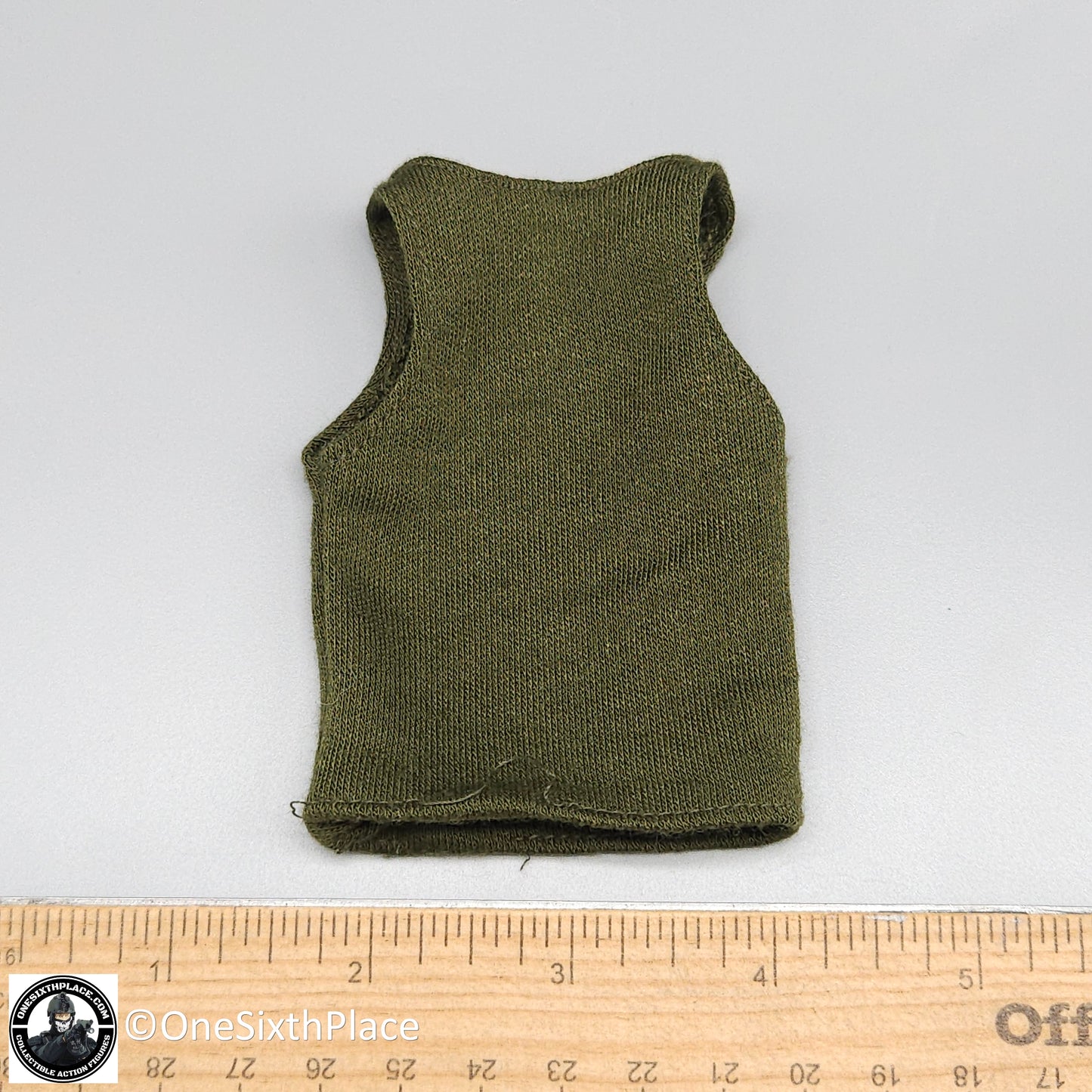 1:6 scale Dragon Kenneth Bowra Vietnam Green Sleeveless T-Shirt for 12" Figures