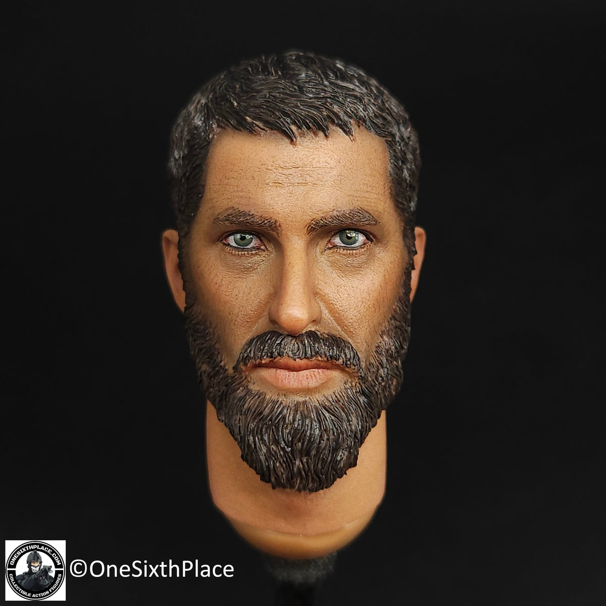 1:6 scale DiD Afghan Fighter Asad Bearded Male Head for 12" Figures