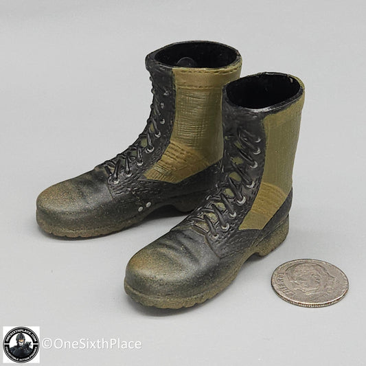 1:6 scale SOTW Vietnam US Jungle Boots (Foot Type) for 12" Figures