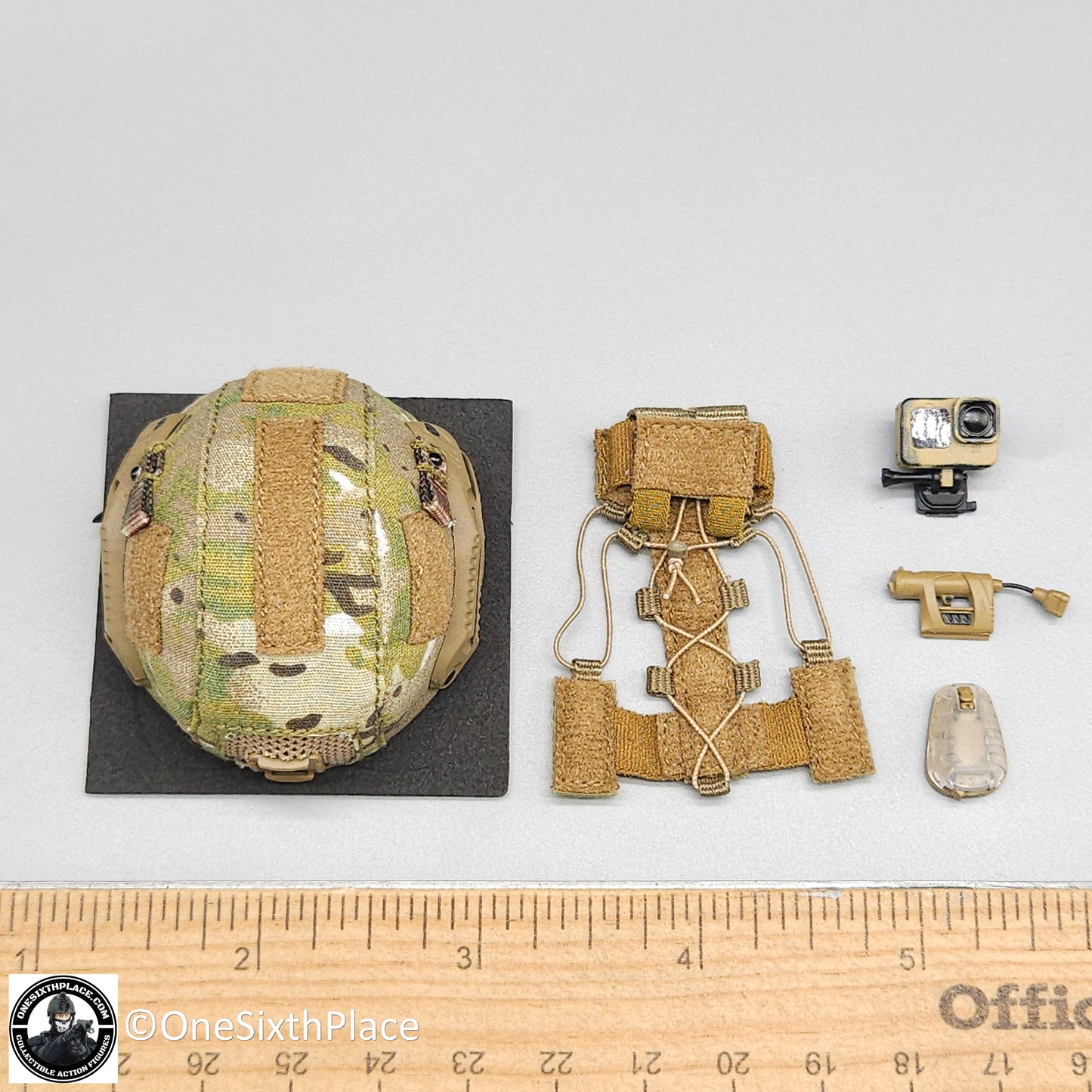 1:6 scale Easy & Simple Russian Special Operations Forces (SSO) Multicam Helmet for 12" Figures