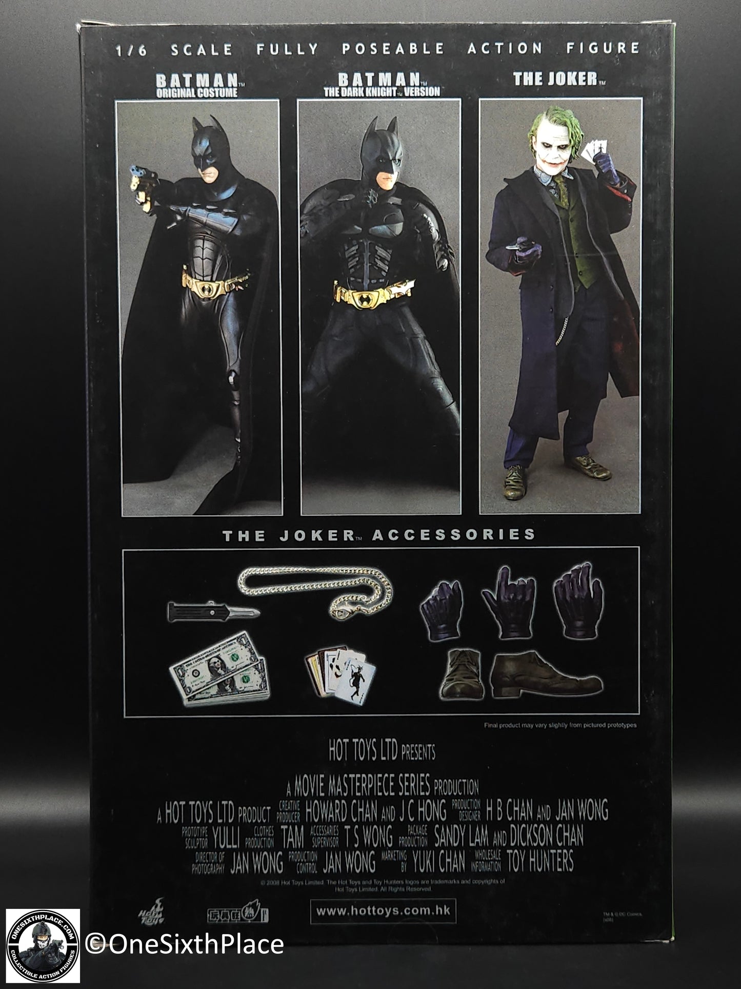 1:6 scale Hot Toys The Dark Knight Joker 12" Action Figure MMS68