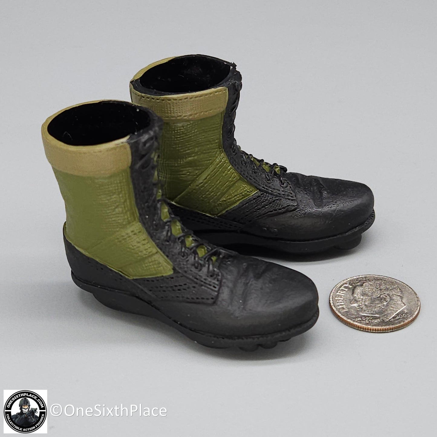 1:6 scale Dragon Vietnam MACV-SOG Ron Footprint Boots for 12" Figures