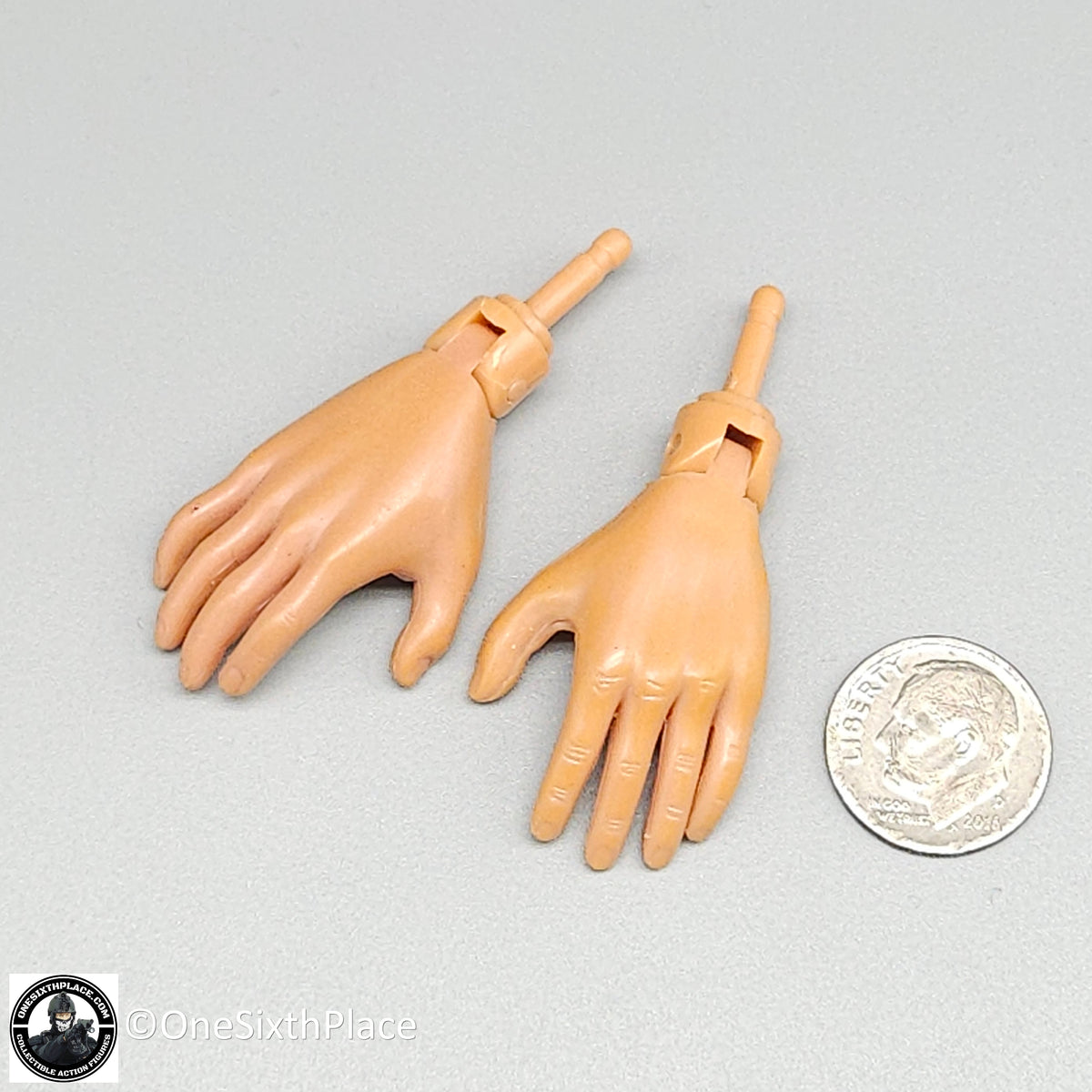 1:6 scale Dragon Nude Bendable Finger Hands for 12" Figures