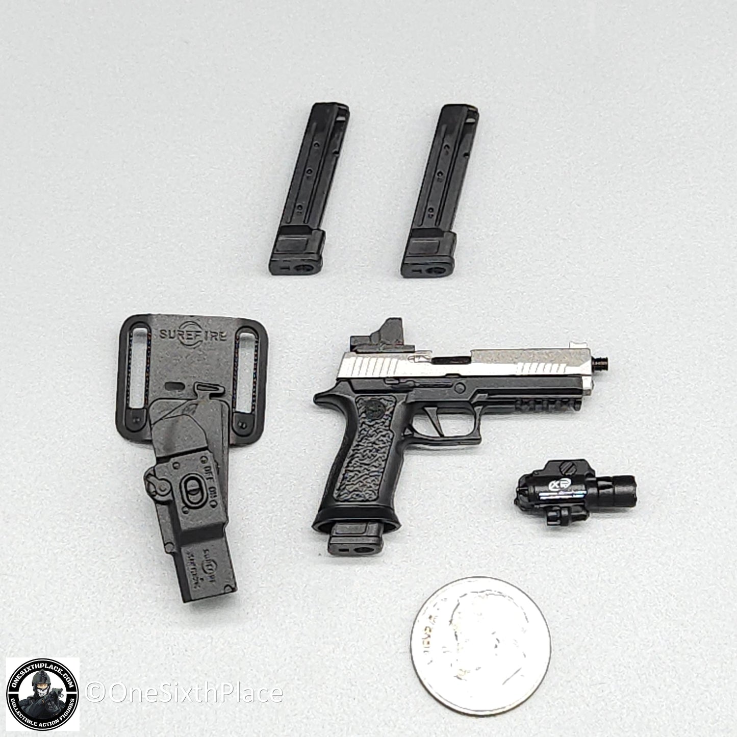 1:6 scale Easy & Simple Paramilitary Forces Operator Sig P320X5 Pistol 12" Figures