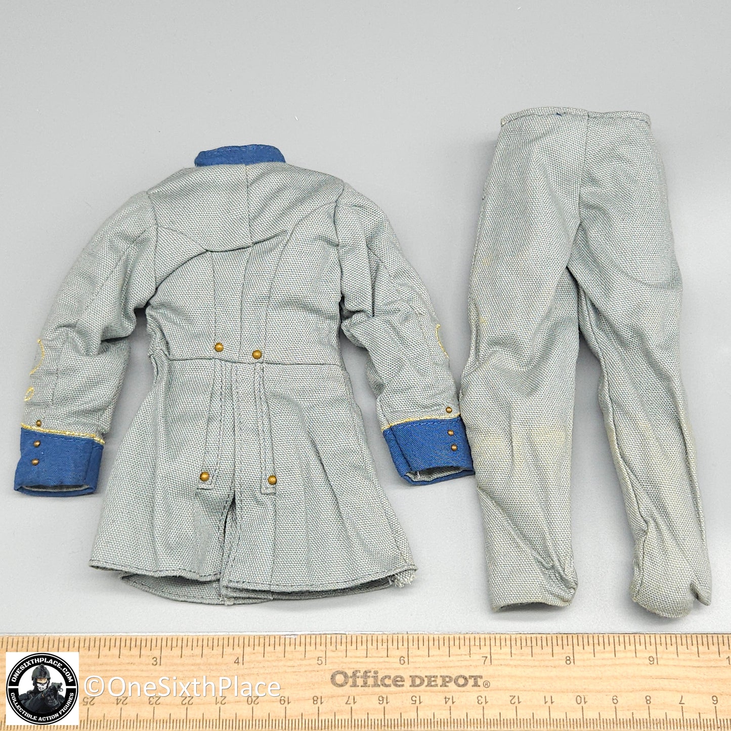 1:6 scale Sideshow Civil War Confederate Infantry Officer Uniform for 12" Figures