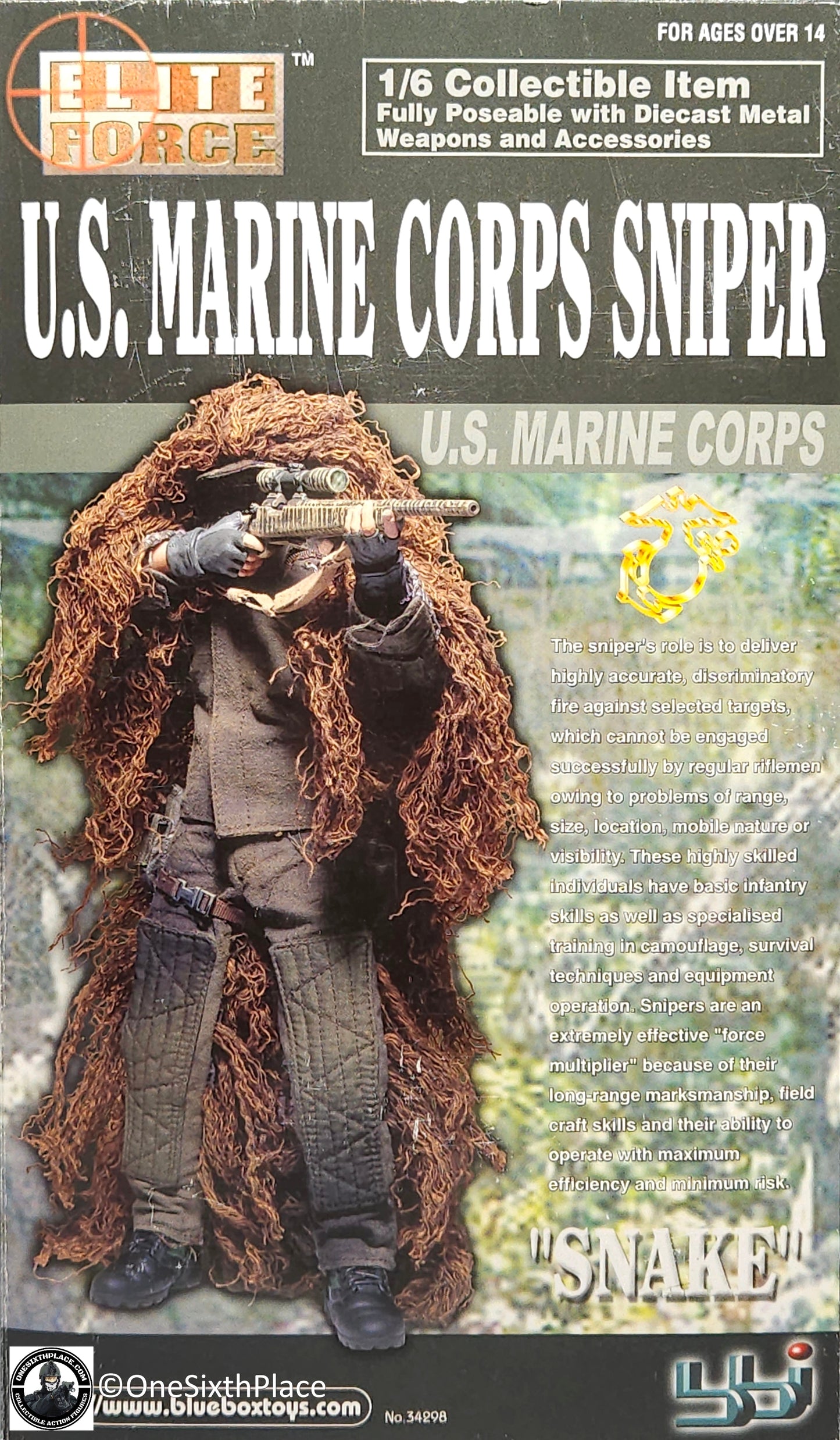 1:6 scale BBI USMC Sniper Snake Spotting Scope for 12" Figures