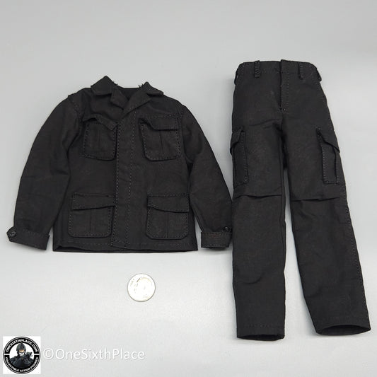 1:6 scale Ujindou Vietnam MACV-SOG Team Leader Black Uniform for 12" Figures