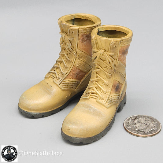 1:6 scale Dragon Kenneth Bowra Desert Combat Boots for 12" Figures