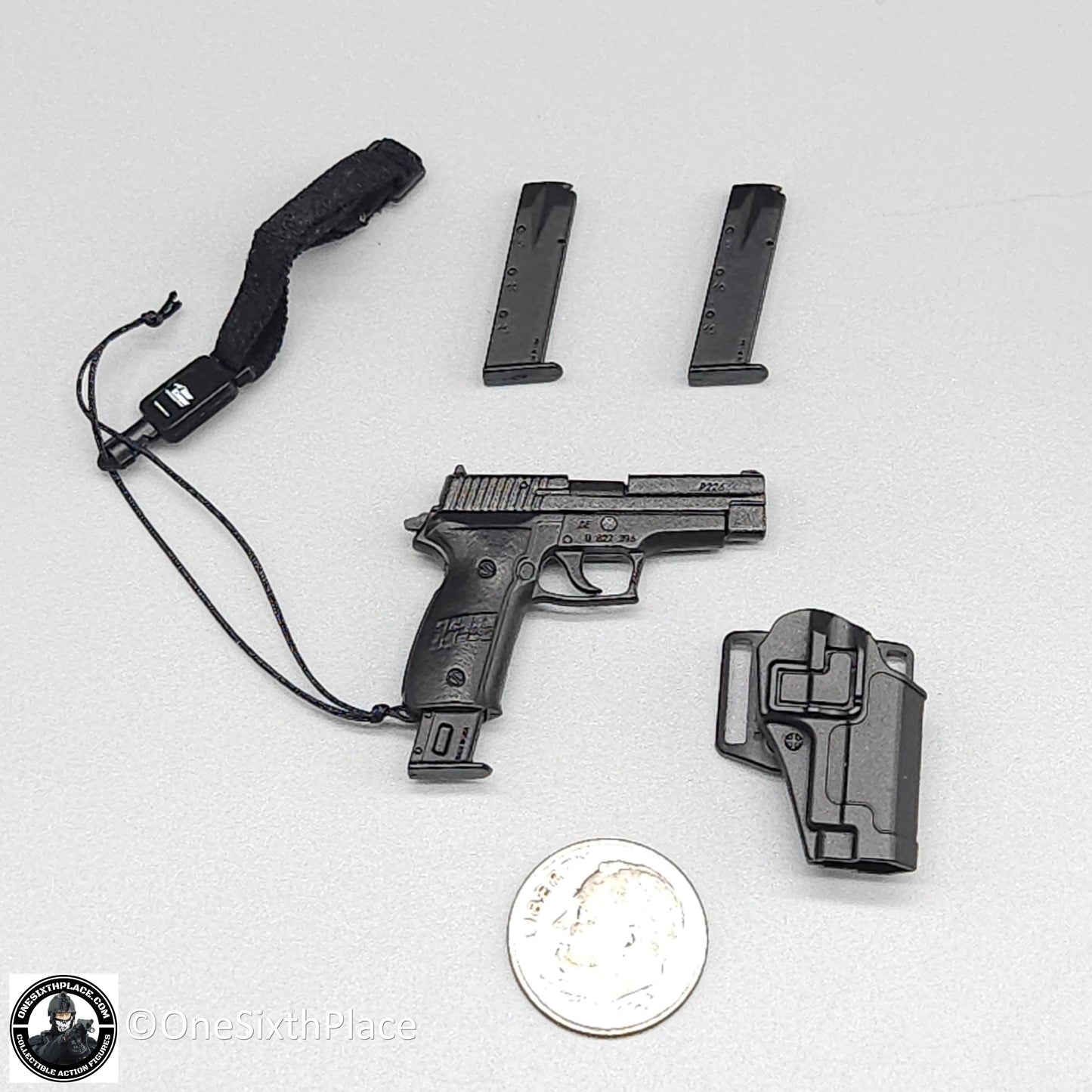 1:6 scale Easy & Simple NAVY Special Warfare Operator Sig Pistol w/ Holster for 12" Figures