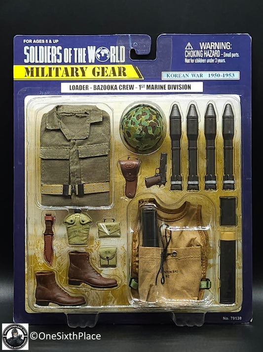 1:6 Soldiers of the World Korean War USMC Bazooka Crew Loader Uniform for 12" Figures