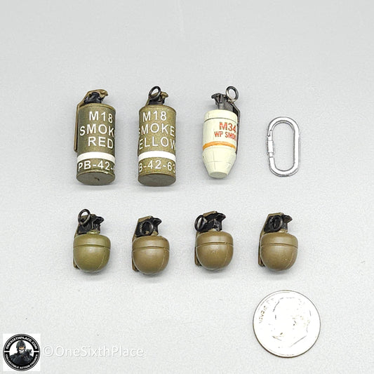 1:6 scale Toy Soldier Vietnam USMC Force Recon Grenades Lot for 12" Figures