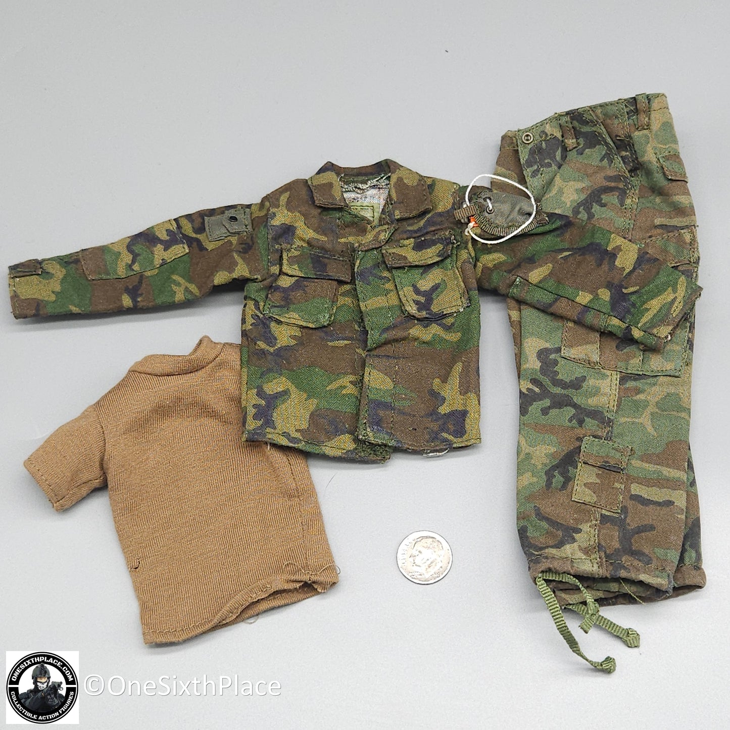 1:6 scale BBI Rogue Green Beret Woodland Camo Uniform for 12" Figures