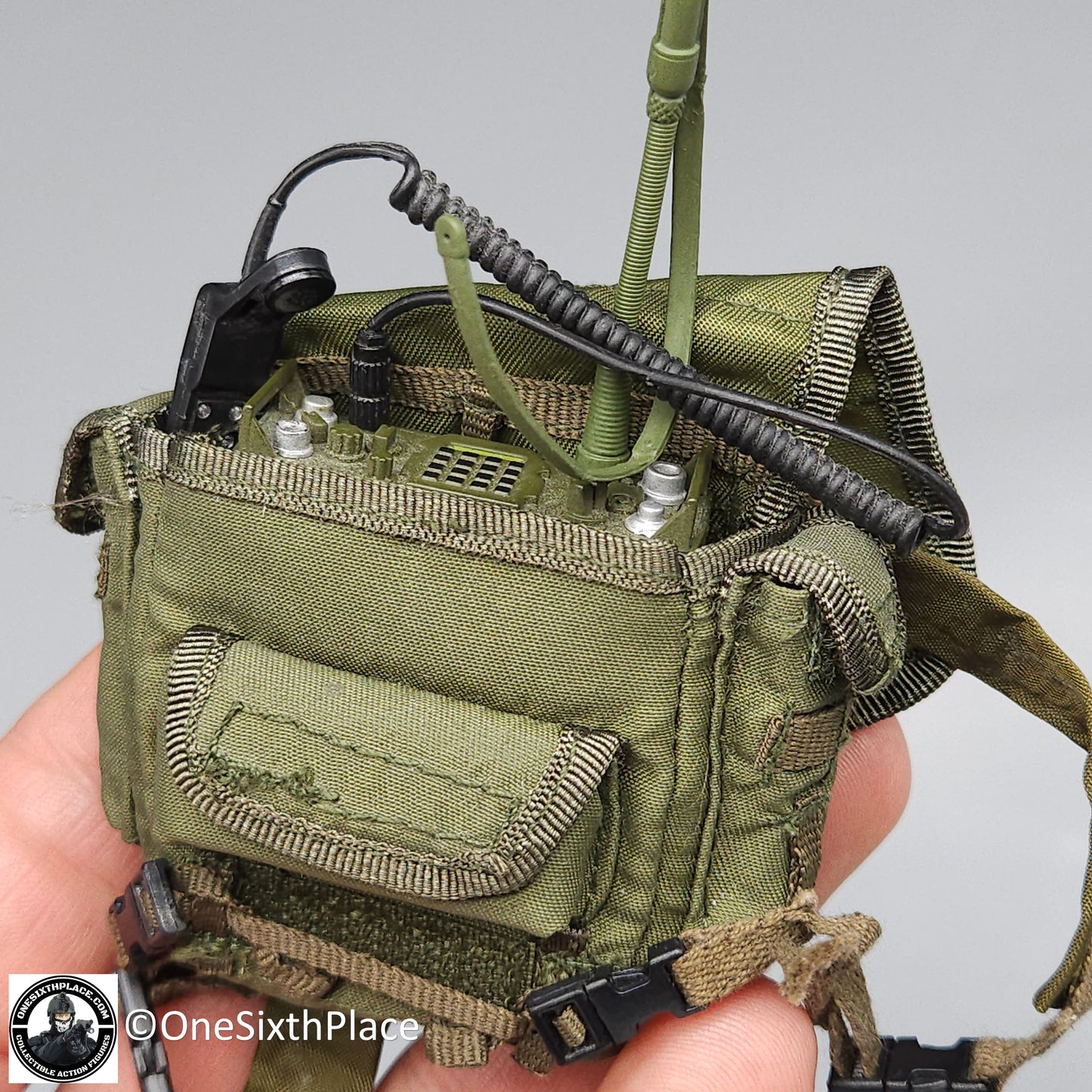 1:6 Custom Ranger Captain Steele AN/PRC-77 Radio w/ Backpack for 12" Figures