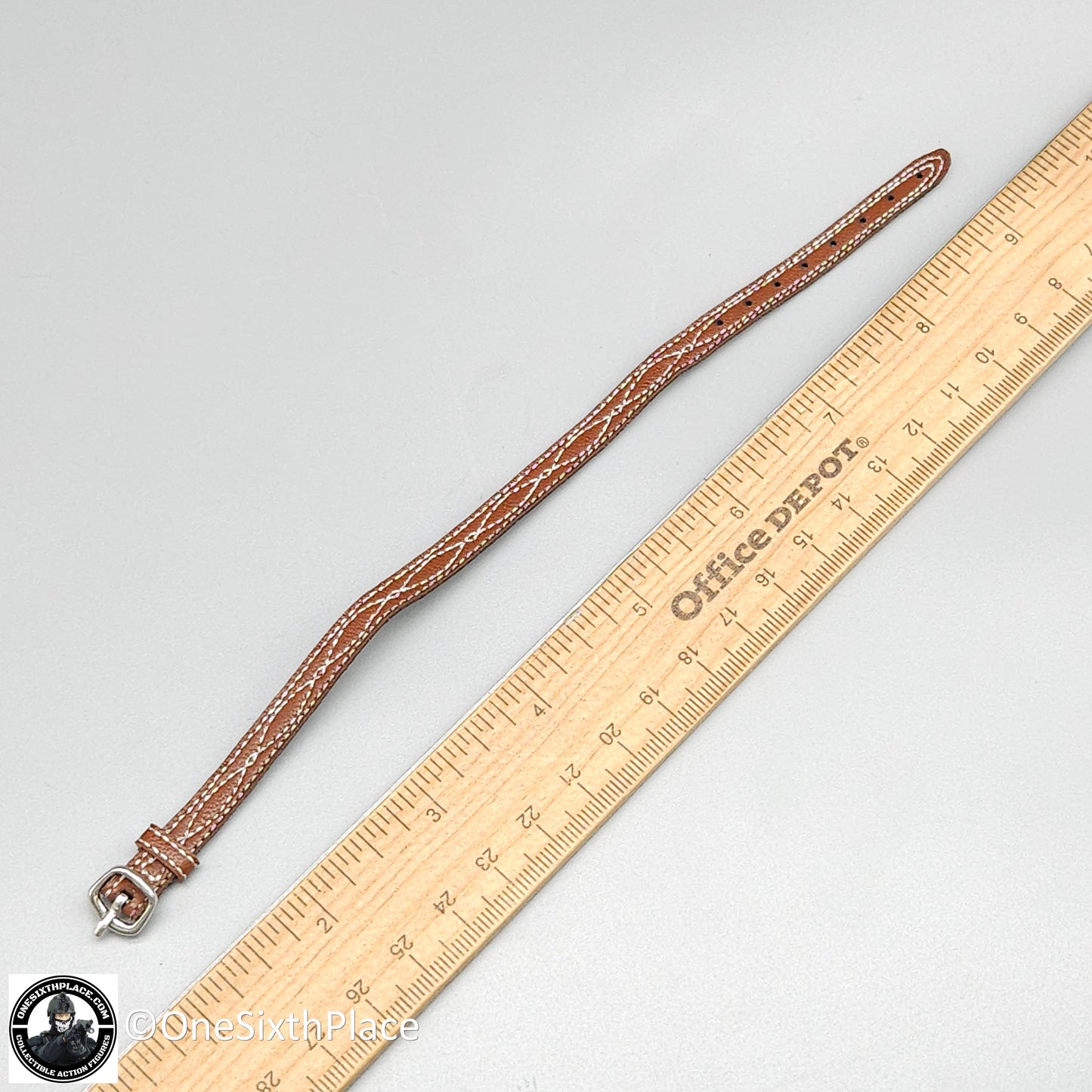 1:6 scale Easy & Simple Paramilitary Forces Operator Brown Leather Belt for 12" Figures