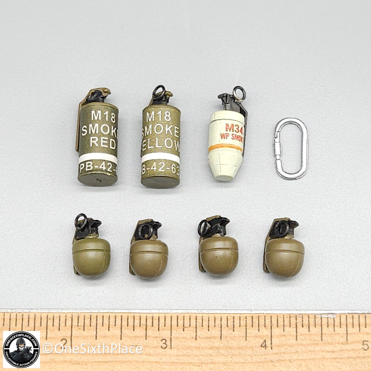 1:6 scale Toy Soldier Vietnam USMC Force Recon Grenades Lot for 12" Figures