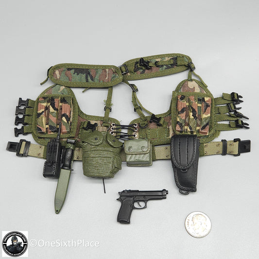 1:6 scale Dragon Navy SEAL Steve MP5 Vest Belt Pistol Set for 12" Figures