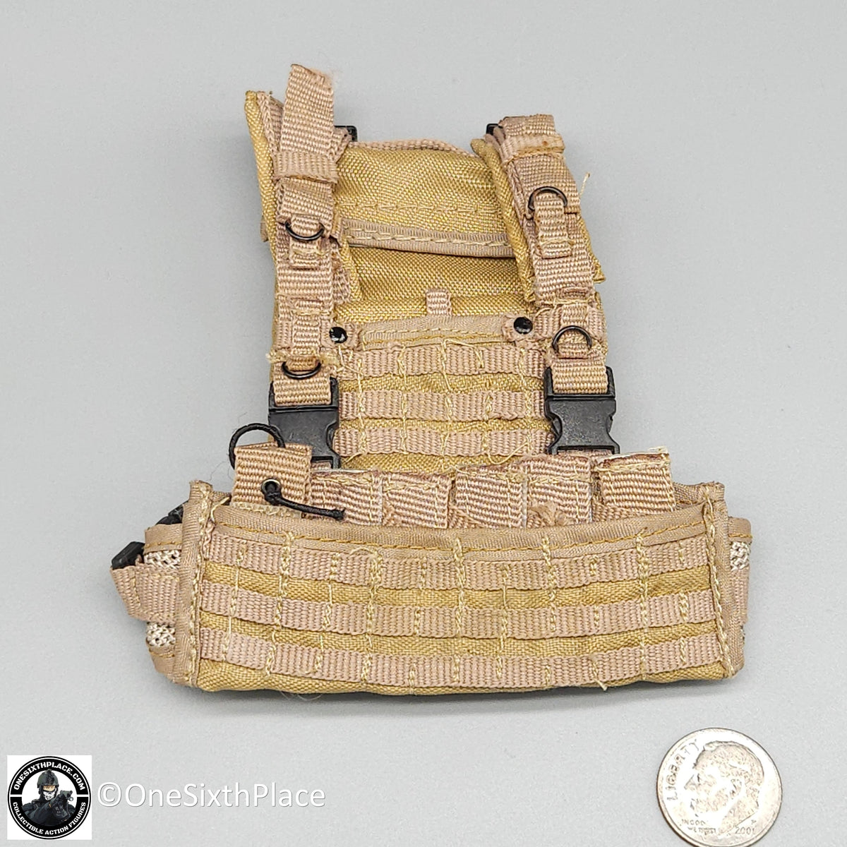 1:6 scale ACE Tan MLCS Recon Vest for 12" Figures