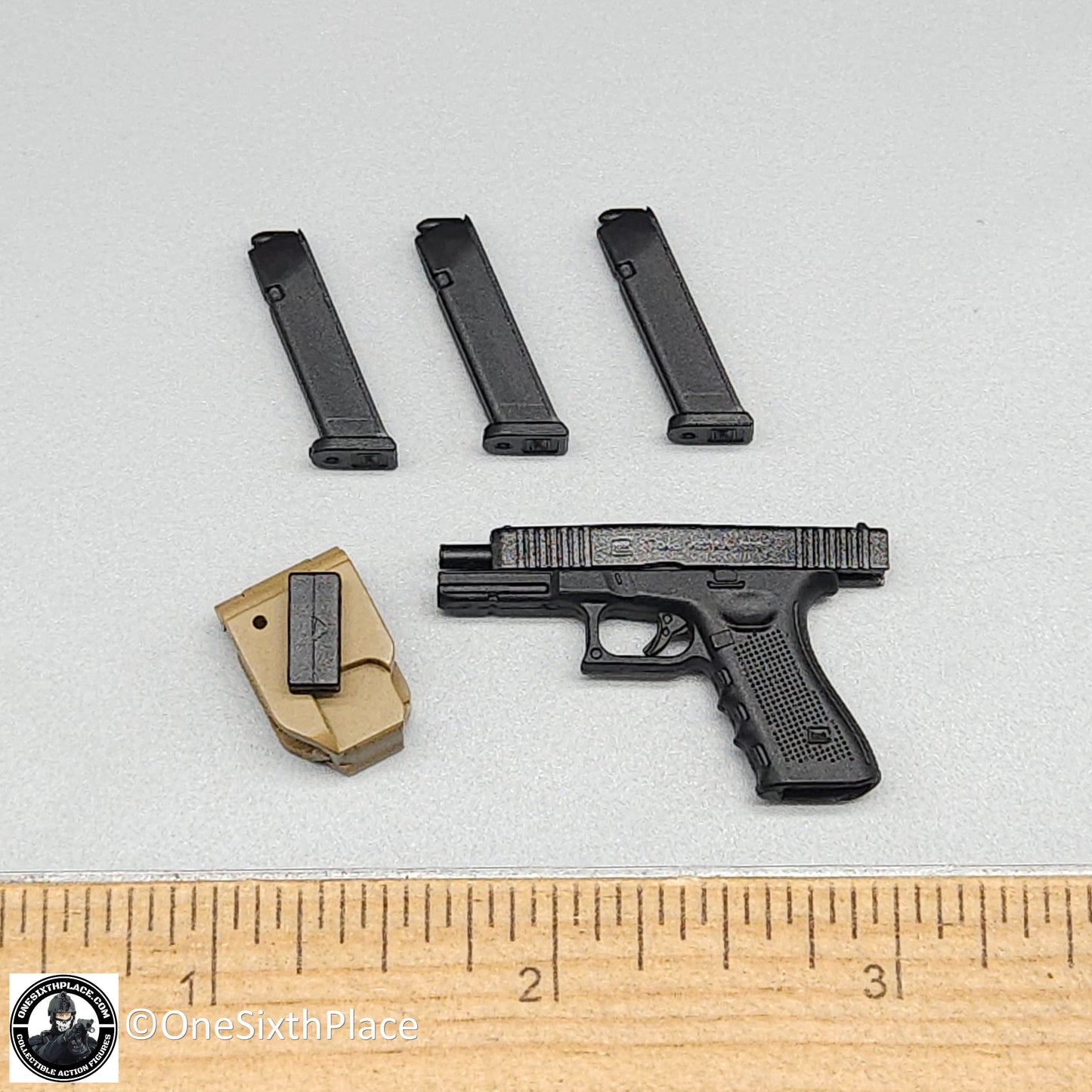 1:6 scale Easy & Simple Russian Special Operations Forces (SSO) Pistol w/ Holster for 12" Figures