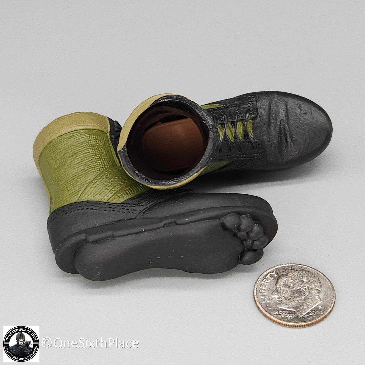 1:6 scale Dragon Vietnam MACV-SOG Ron Footprint Boots for 12" Figures
