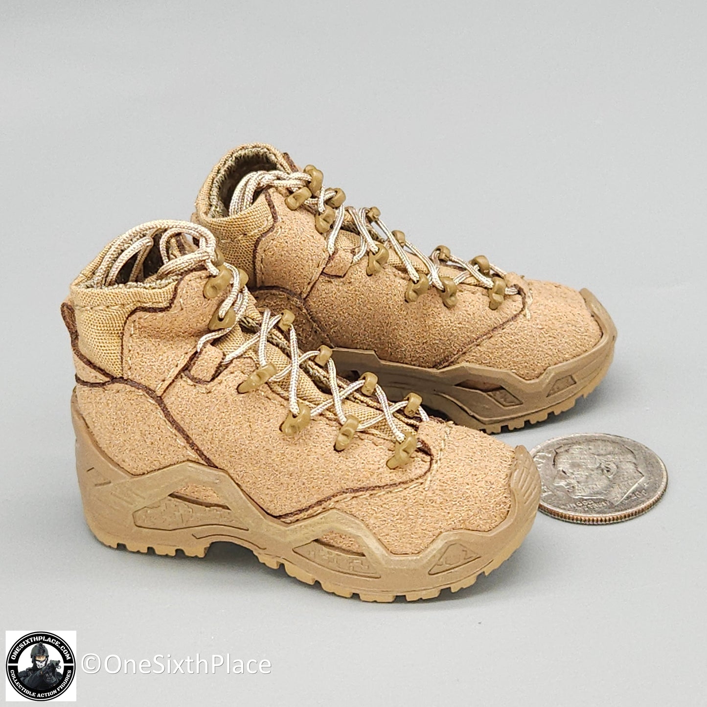 1:6 scale Easy & Simple Russian Special Operations Forces (SSO) Tan LOWA Boots for 12" Figures