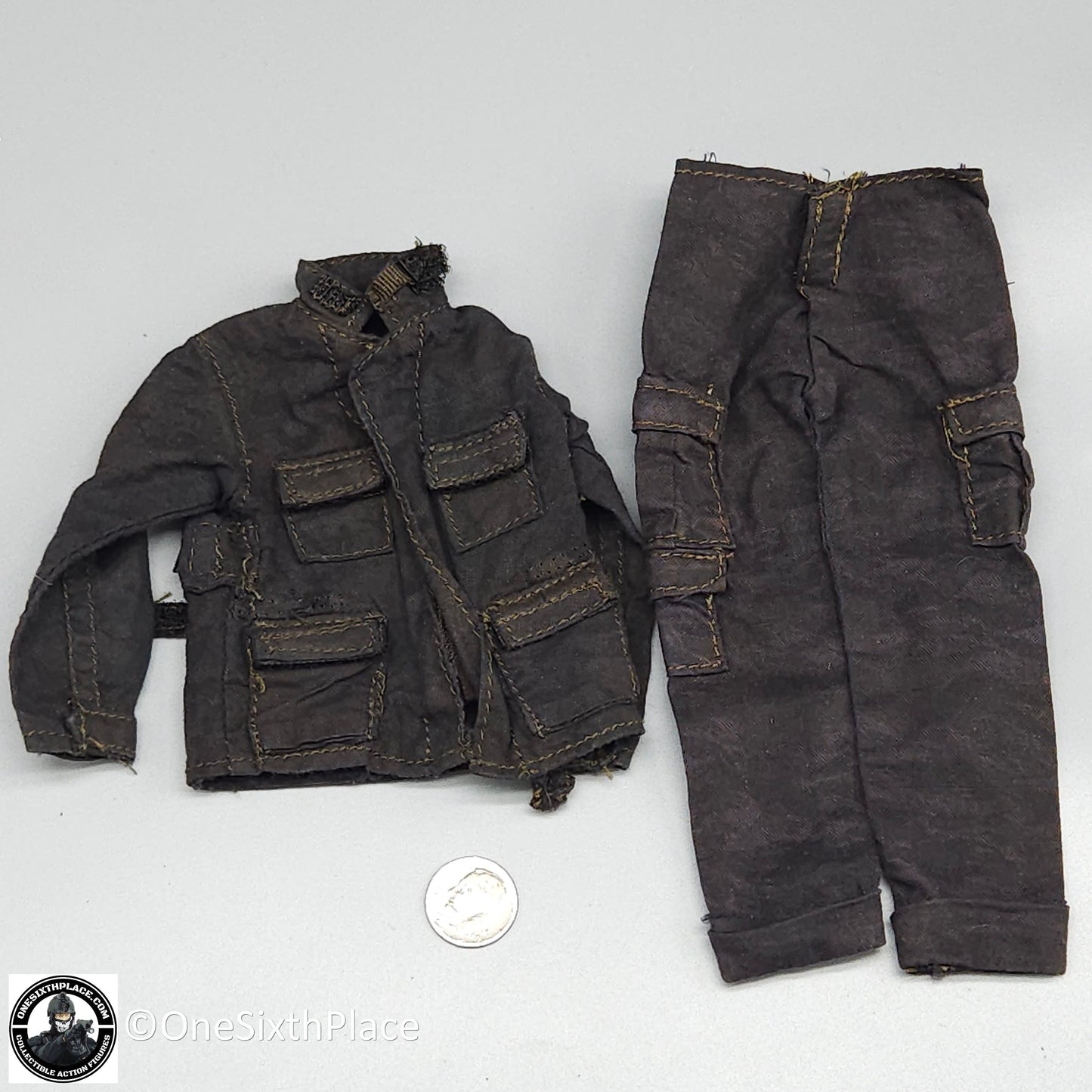 1:6 scale Custom Vietnam MACV-SOG Black BDU Uniform for 12" Figures