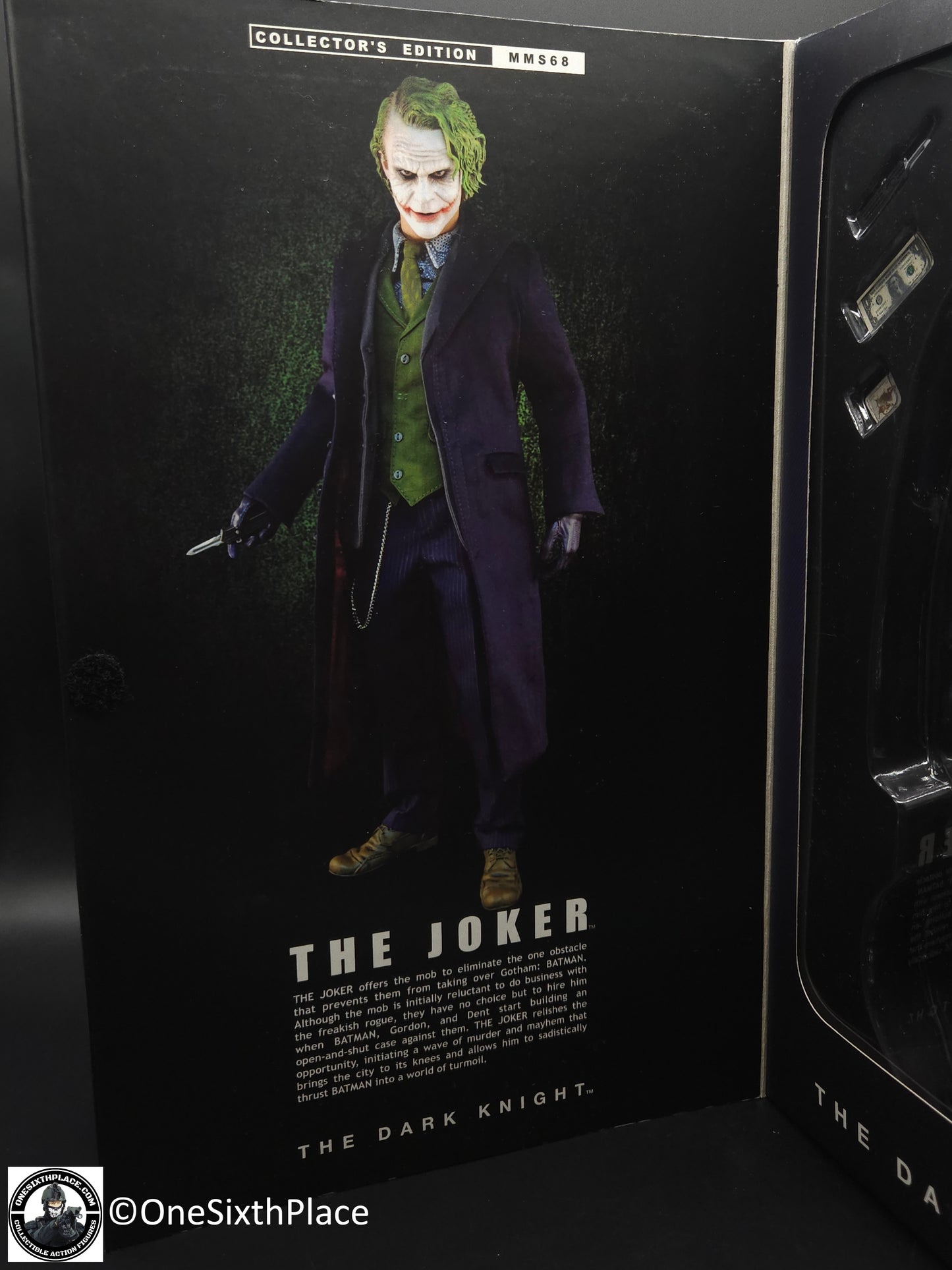 1:6 scale Hot Toys The Dark Knight Joker 12" Action Figure MMS68