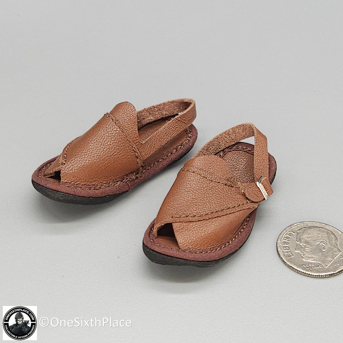 1:6 scale DiD Afghan Fighter Asad Leather Sandals for 12" Figures