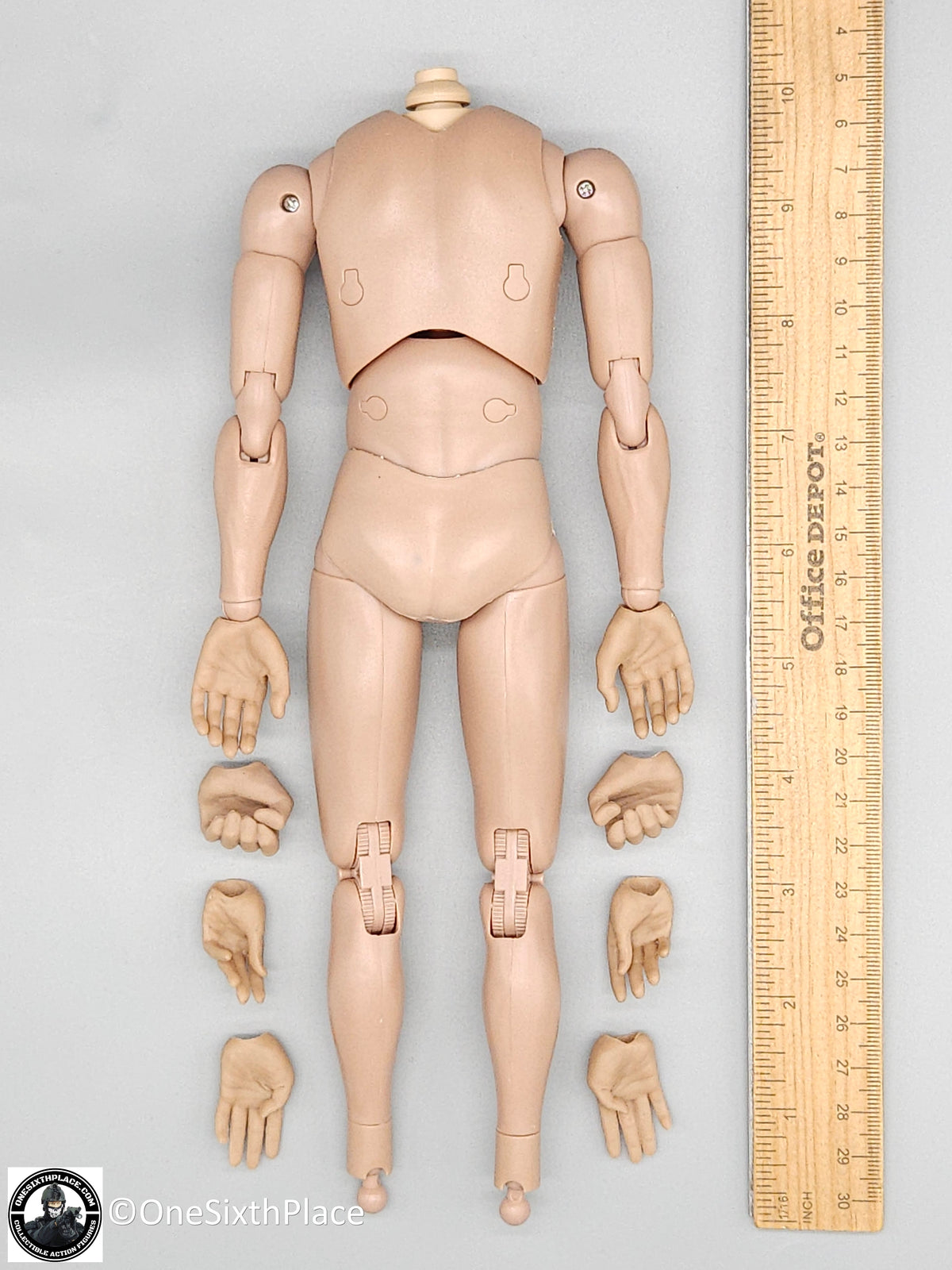 1:6 scale Shinning Toys US Navy F14 Aviator Male Nude Body for 12" Figures