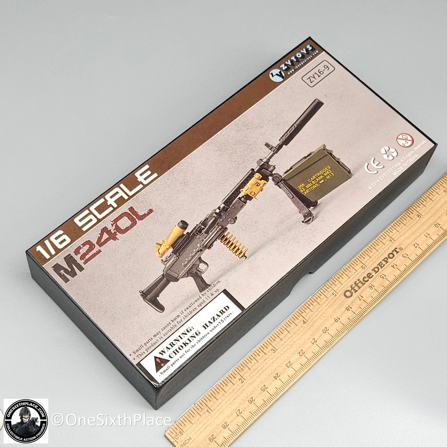 1:6 scale ZY Toys M240L Heavy Machine Gun Weapon Set for 12" Figures ZY16-9