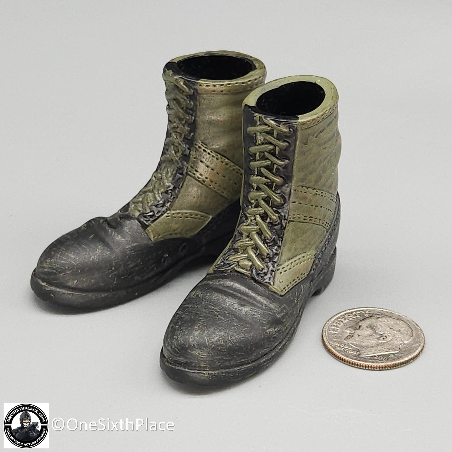 1:6 scale Sideshow Platoon Vietnam Jungle Boots for 12" Figures