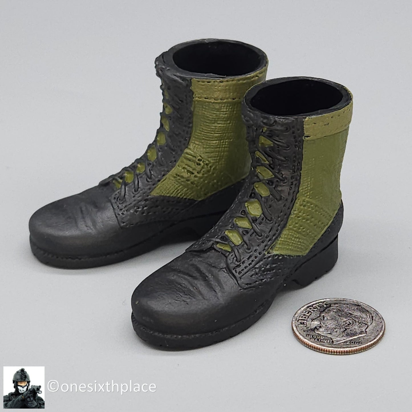 1:6 scale Dragon Vietnam Navy SEAL Oscar Jungle Combat Boots for 12" Figures
