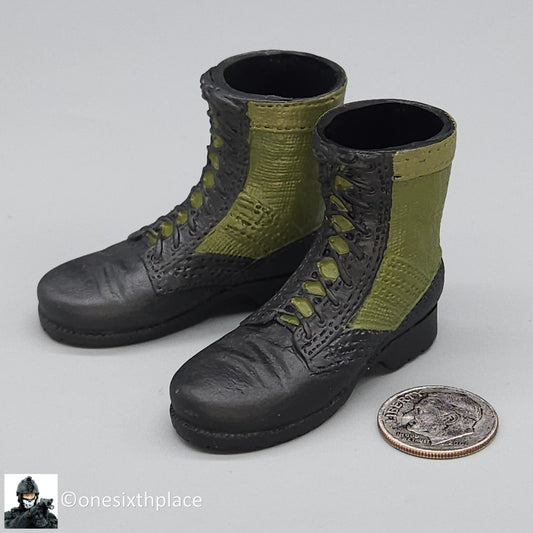 1:6 scale Dragon Vietnam Navy SEAL Oscar Jungle Combat Boots for 12" Figures