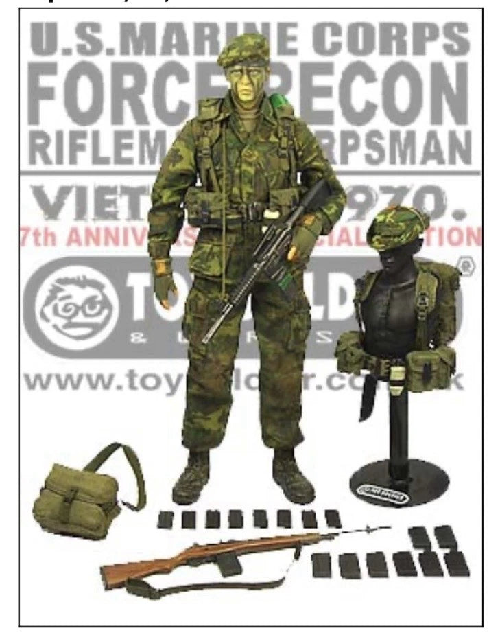 1:6 scale Toy Soldier Vietnam USMC Force Recon Belt w/ Suspenders for 12" Figures