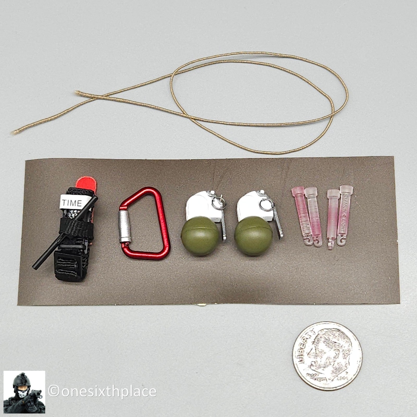 1:6 Easy Simple Russian Rapid Response Unit SOBR S Grenade Tourniquet Carabiner