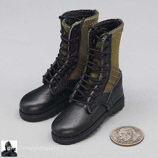 1:6 scale QOrange Vietnam War US Marine Corps in Hue 1968 Jungle Boots Foot Type