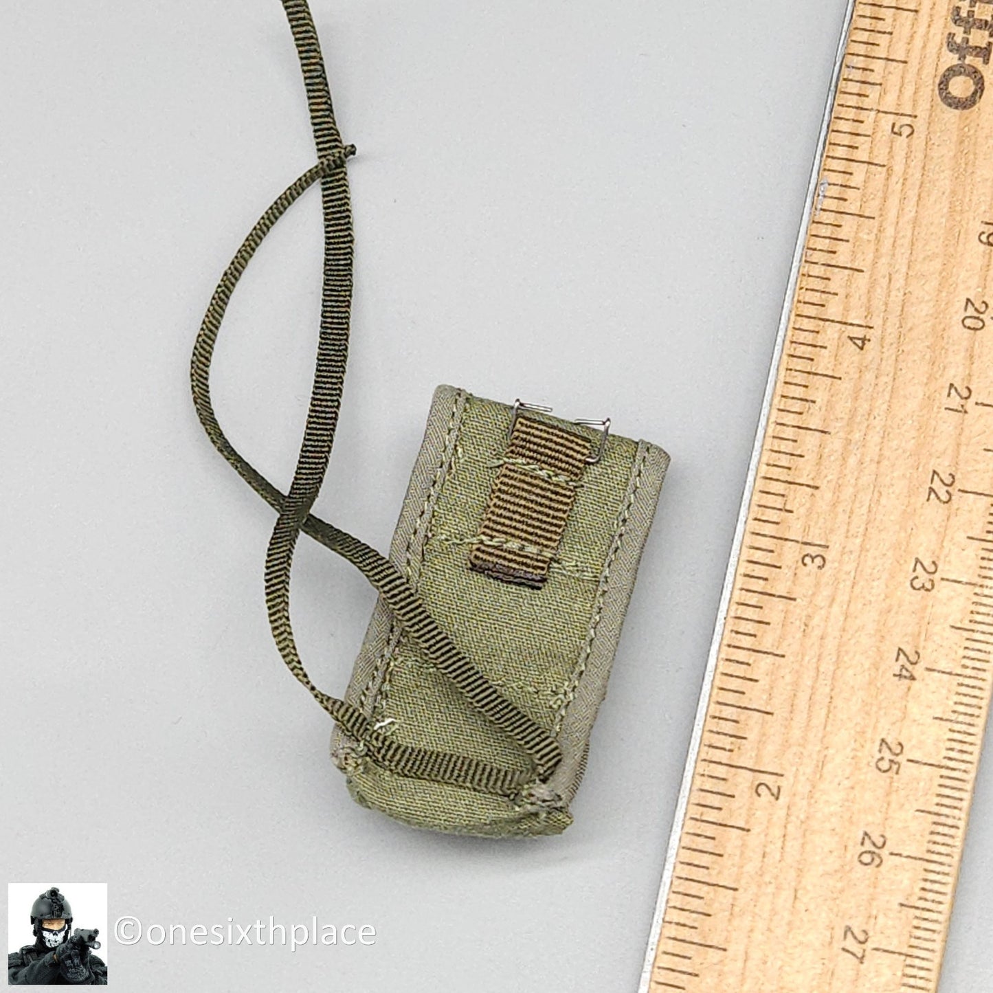 1:6 scale QOrange Vietnam War US Marine Corps Hue 1968 3-Pocket Grenade Pouch