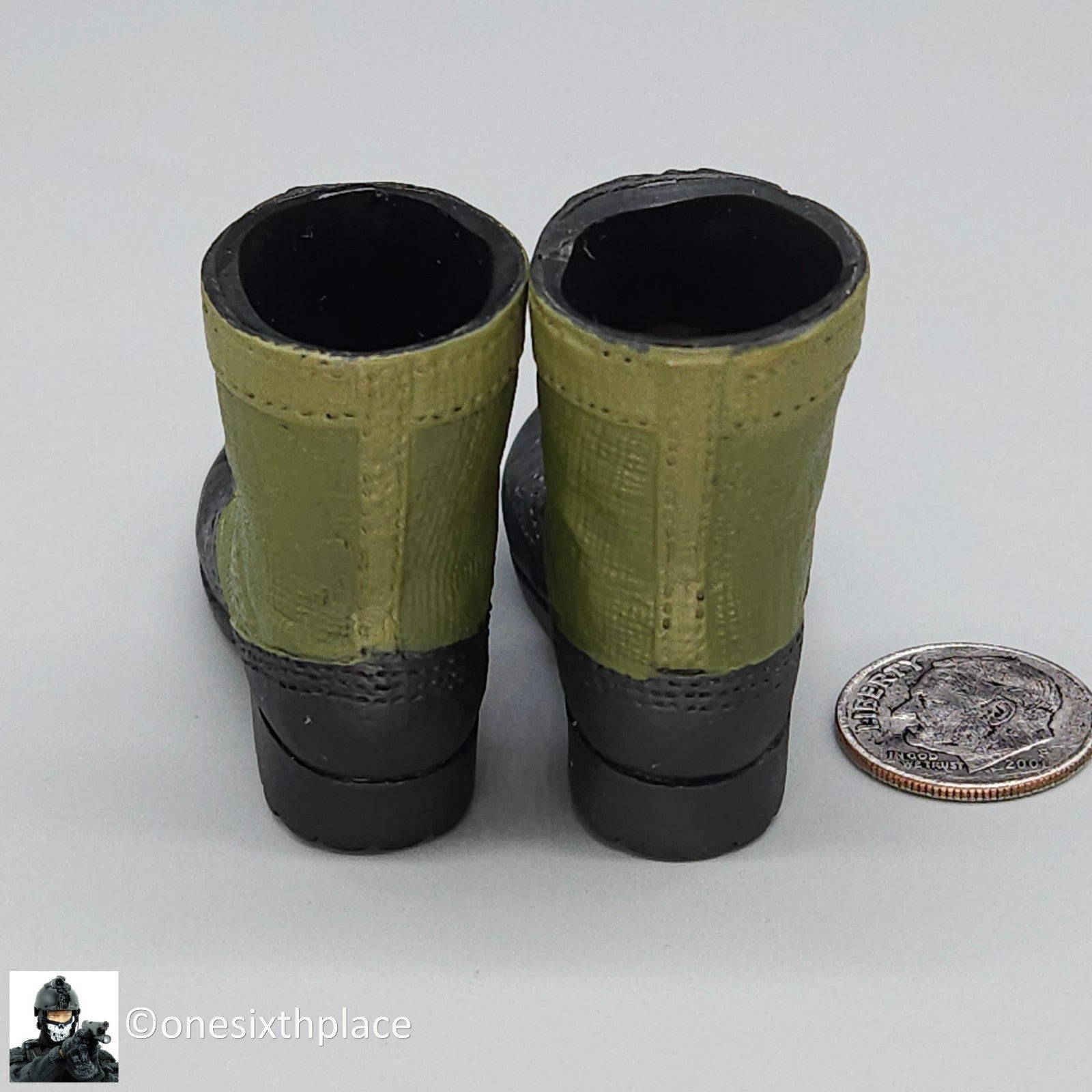 1:6 scale Dragon Vietnam Navy SEAL Oscar Jungle Combat Boots for 12" Figures