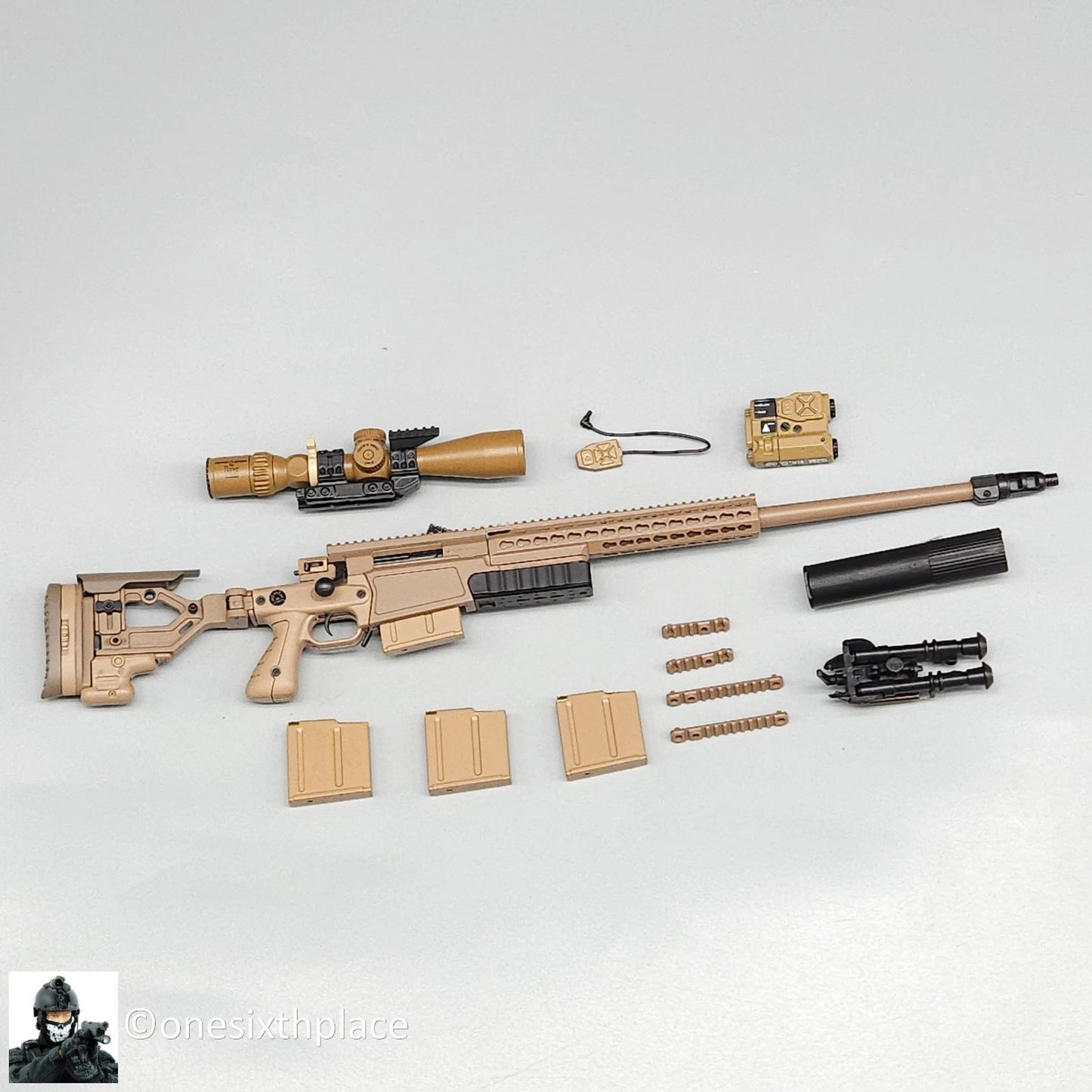 1:6 scale Easy & Simple Coalition Forces SAS AX338 Sniper Rifle for 12" Figures