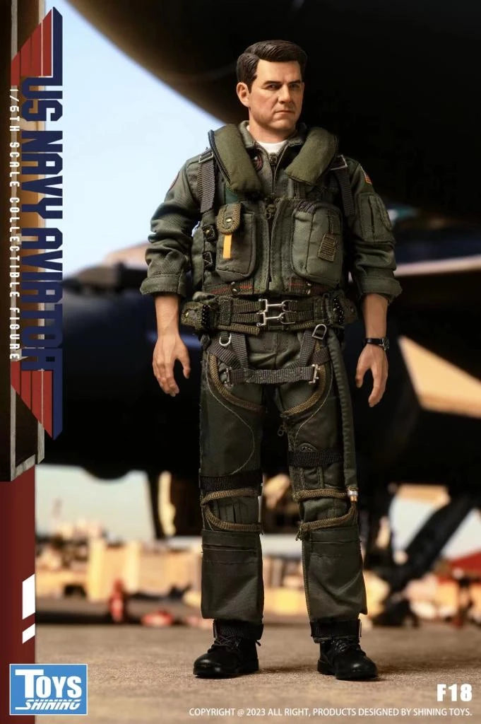 1:6 scale Shinning Toys US Navy F18 Aviator Combat Boots for 12" Figures