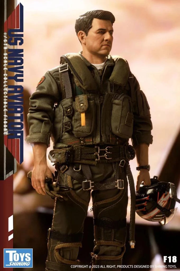 1:6 scale Shinning Toys US Navy F18 Aviator Combat Boots for 12" Figures