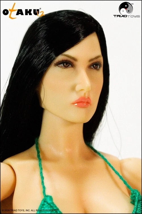 1:6 Triad Toys Female Otaku 1.2 Caucasian Body w/ Brunette Hair for 12" Figure READ NOTES