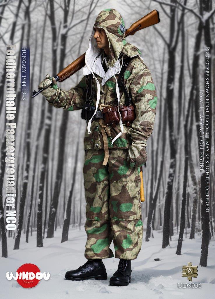 1:6 scale Ujindou WWII German Feldhernhalle Panzergrenadier NCO, Hungary 1944-1945 Figure UD9036