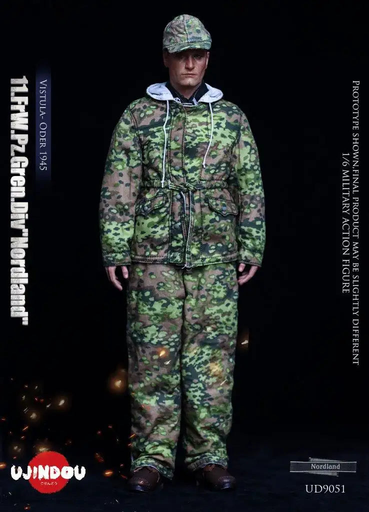 1:6 scale Ujindou WWII German Panzer Grenadier Division "Nordland" 12" Figure UD9051