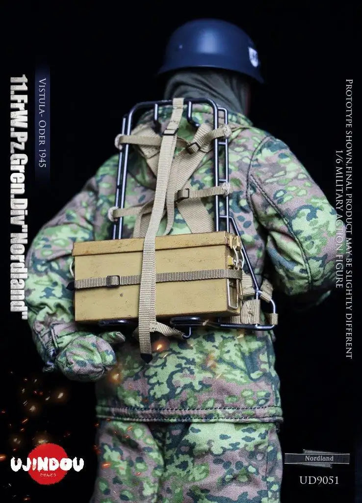 1:6 scale Ujindou WWII German Panzer Grenadier Division "Nordland" 12" Figure UD9051